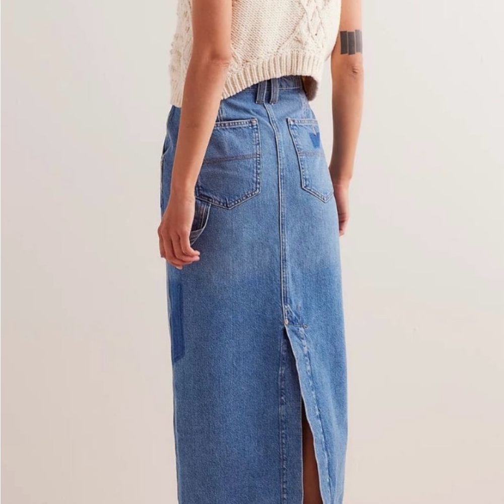 We The Free Francisco Denim Maxi Skirt - Picture 7 of 8